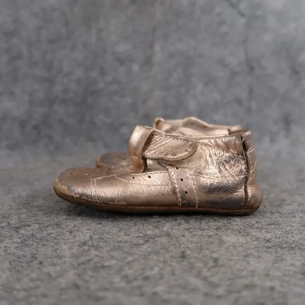 Livie & Luca Shoes Baby 6-12 Months Cora III Rosegold Metallic Mary Jane Leather